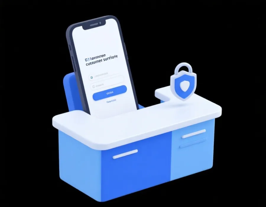 账户安全与客服支持示意图